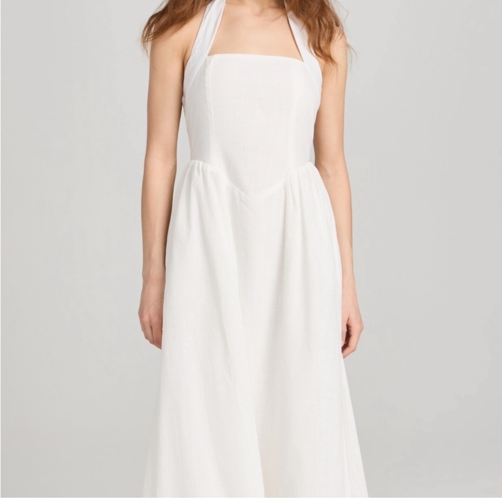 Chic Strapless White Dress